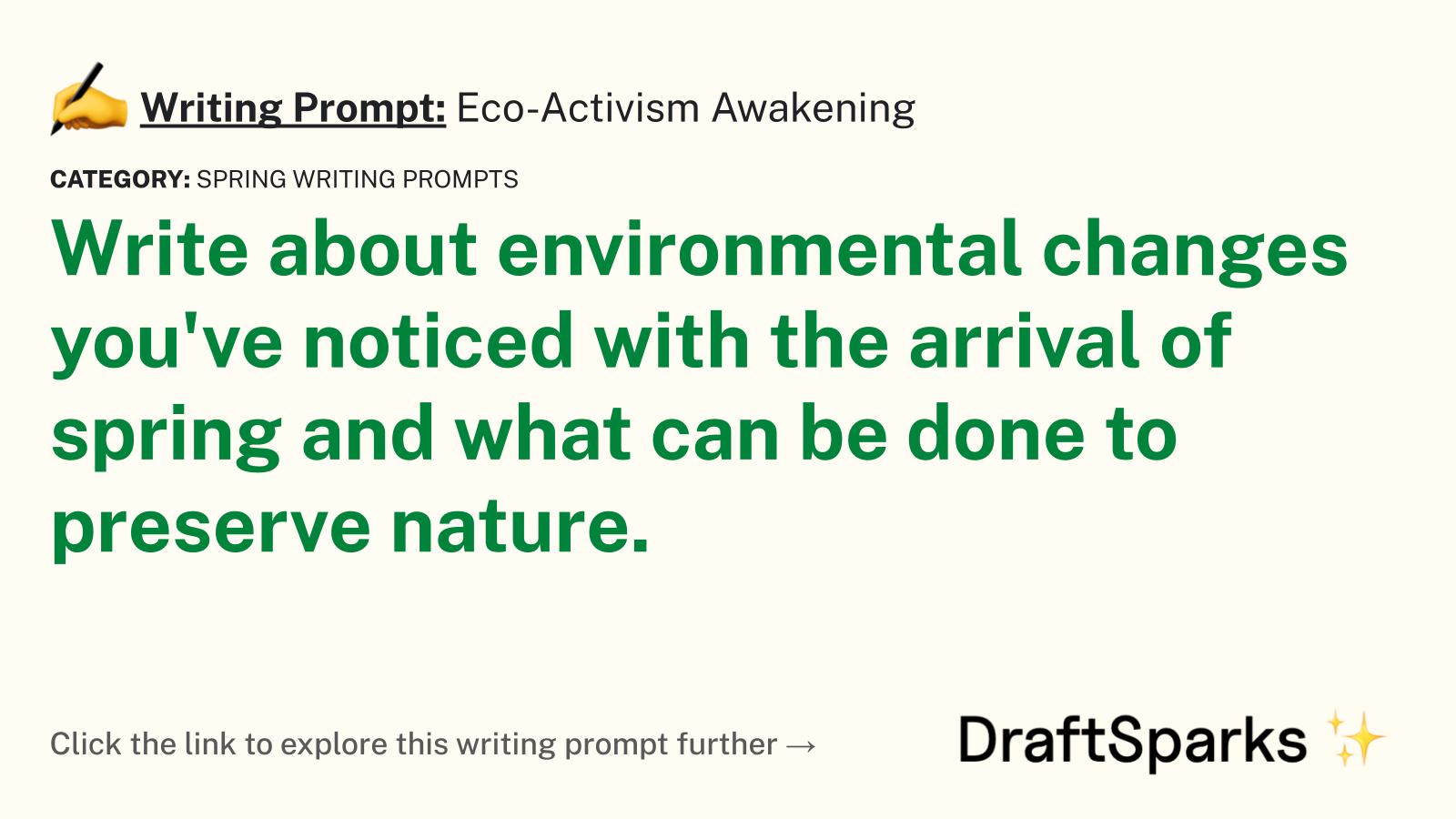 Eco-Activism Awakening