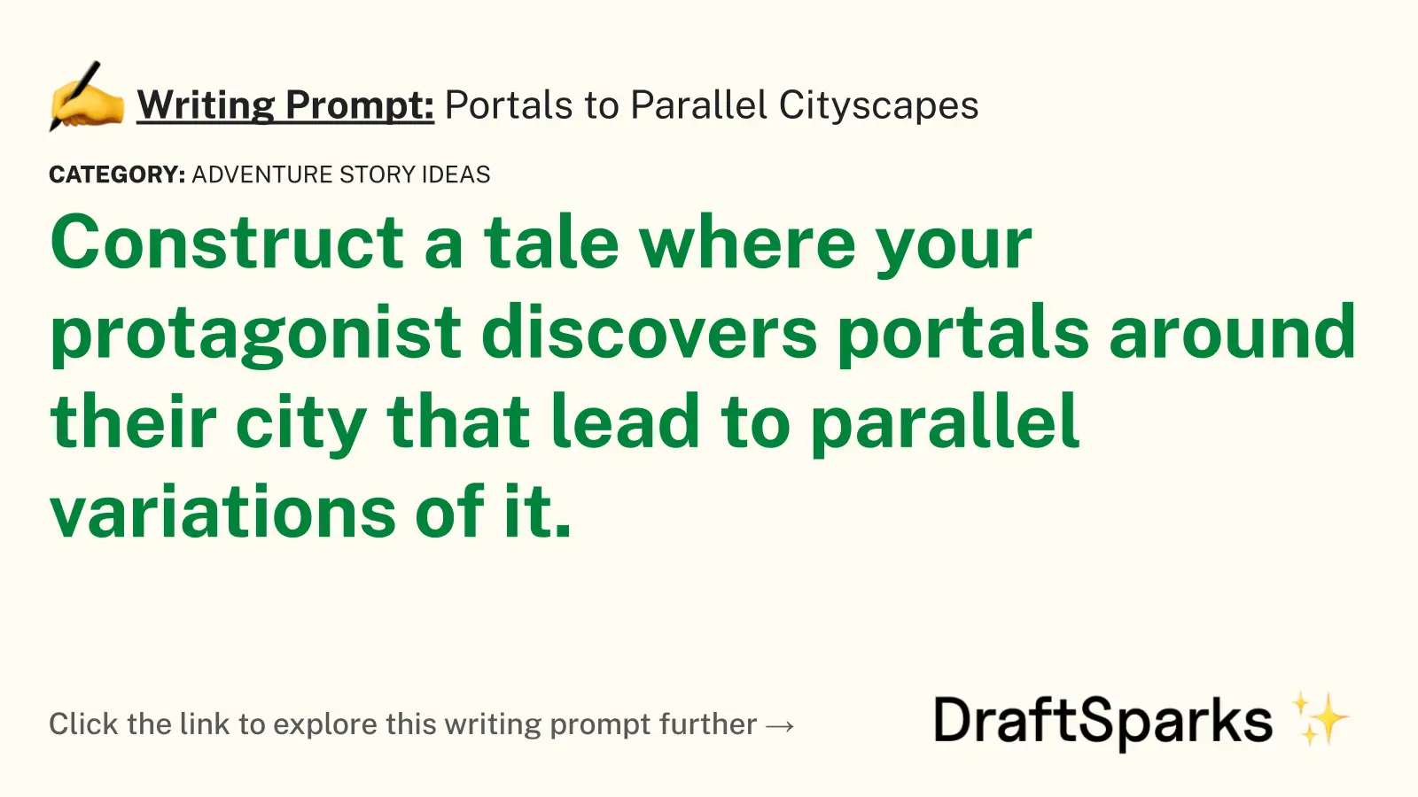Portals to Parallel Cityscapes