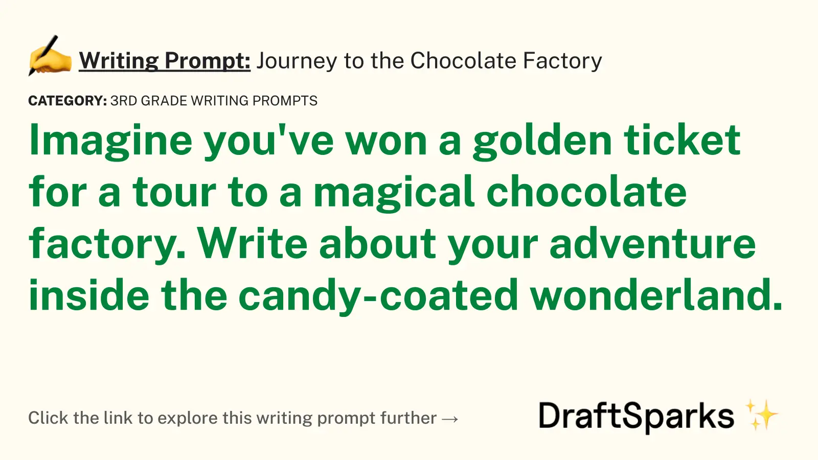 Journey to the Chocolate Factory