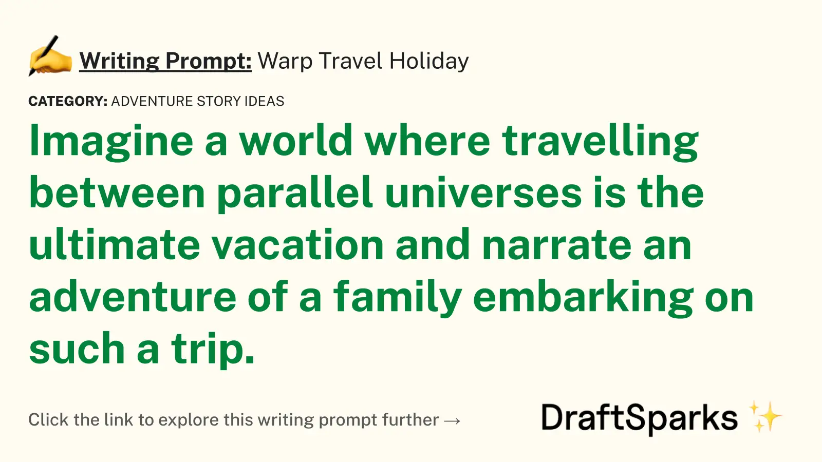 Warp Travel Holiday