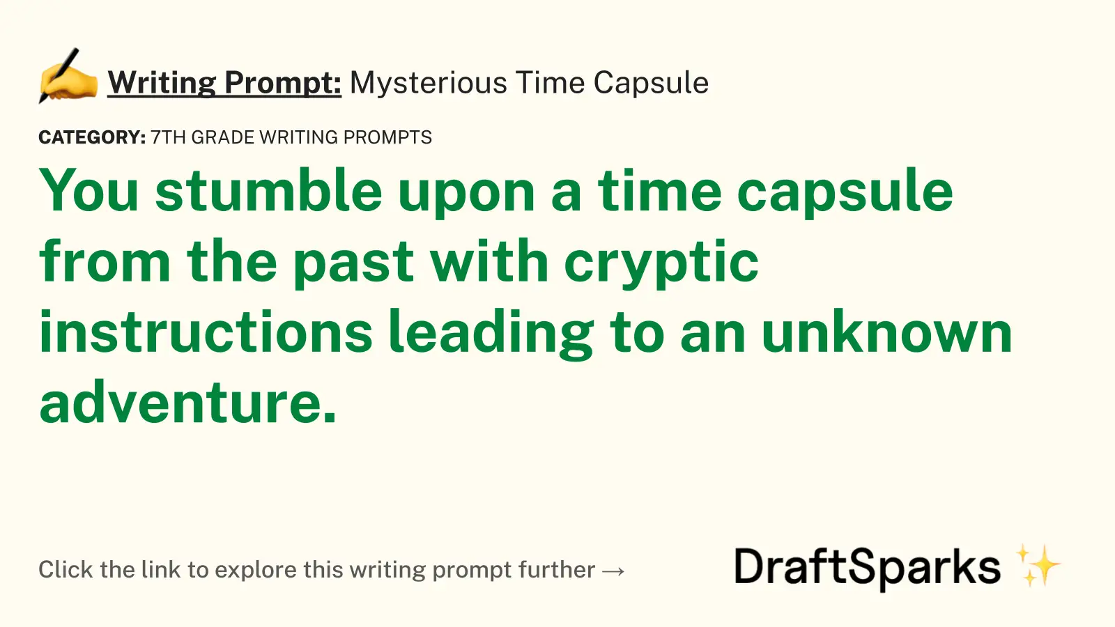 Mysterious Time Capsule