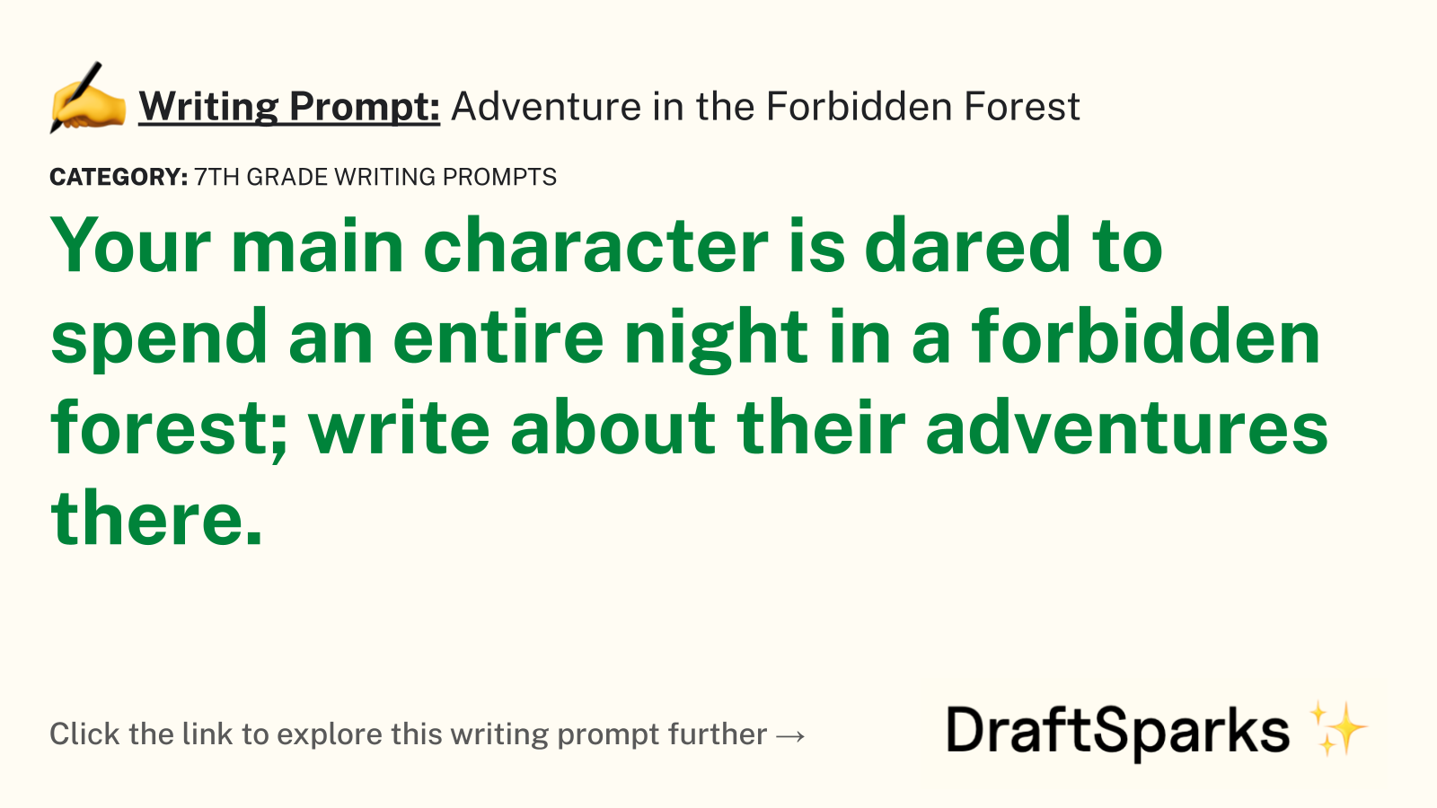 Adventure in the Forbidden Forest