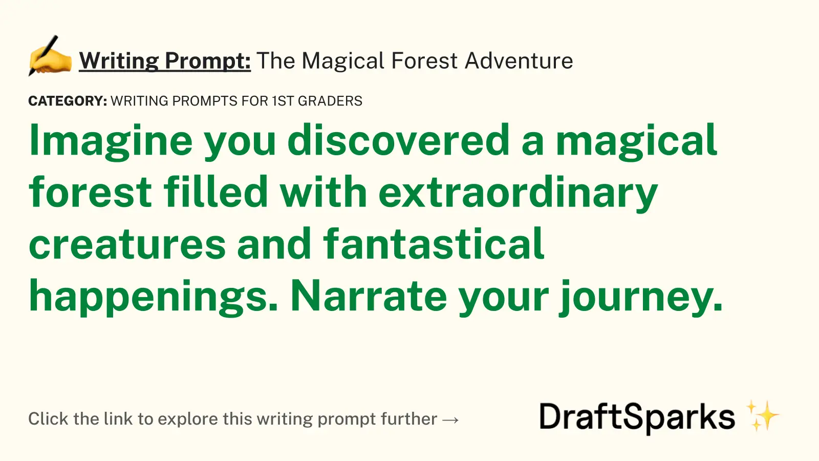 The Magical Forest Adventure