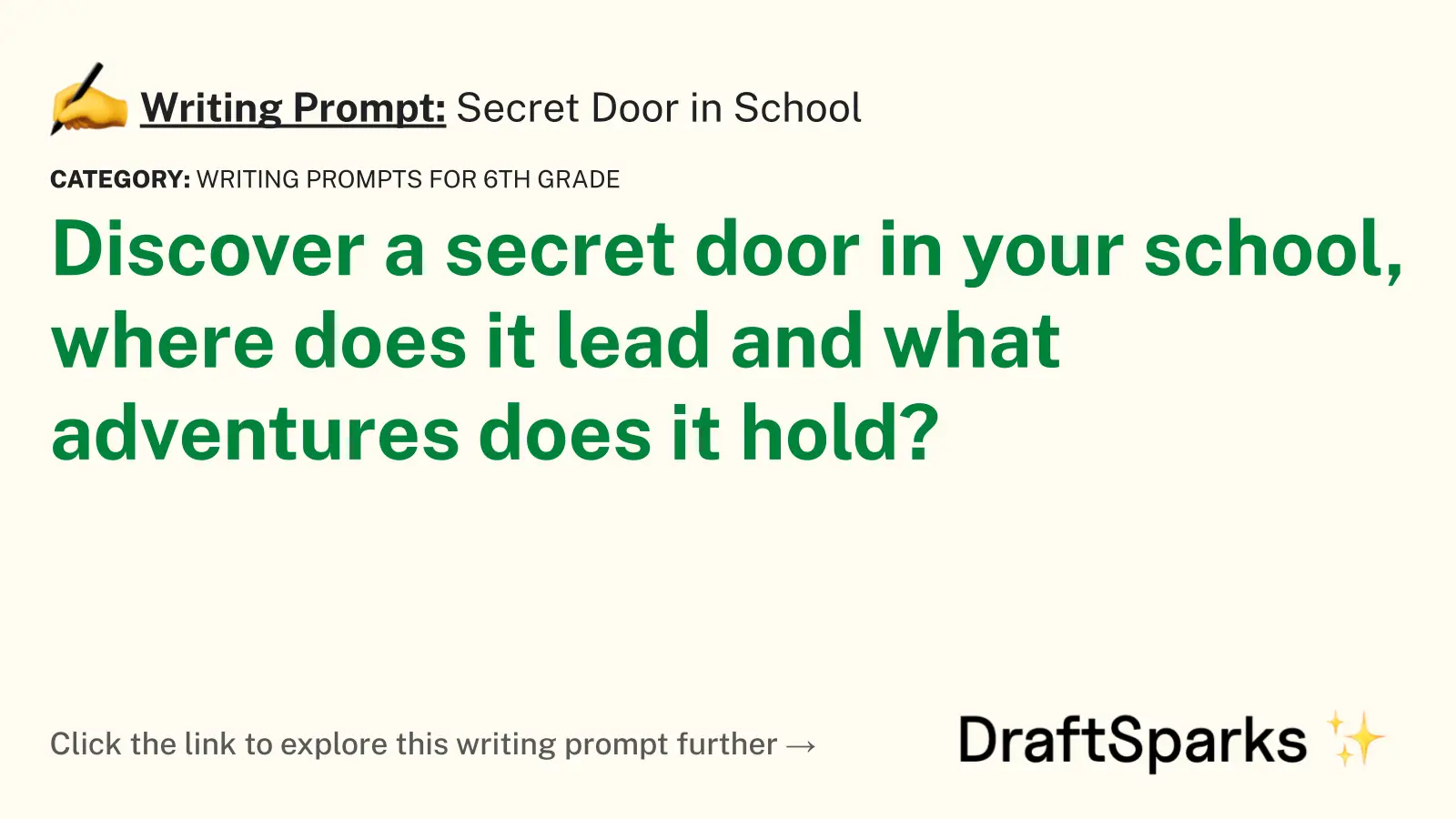 Secret Door in School