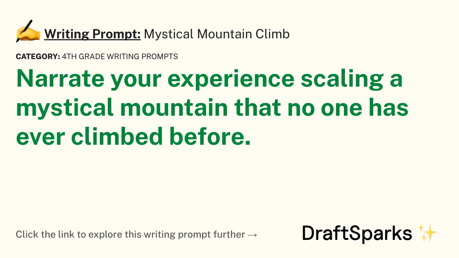 Mystical Mountain Climb