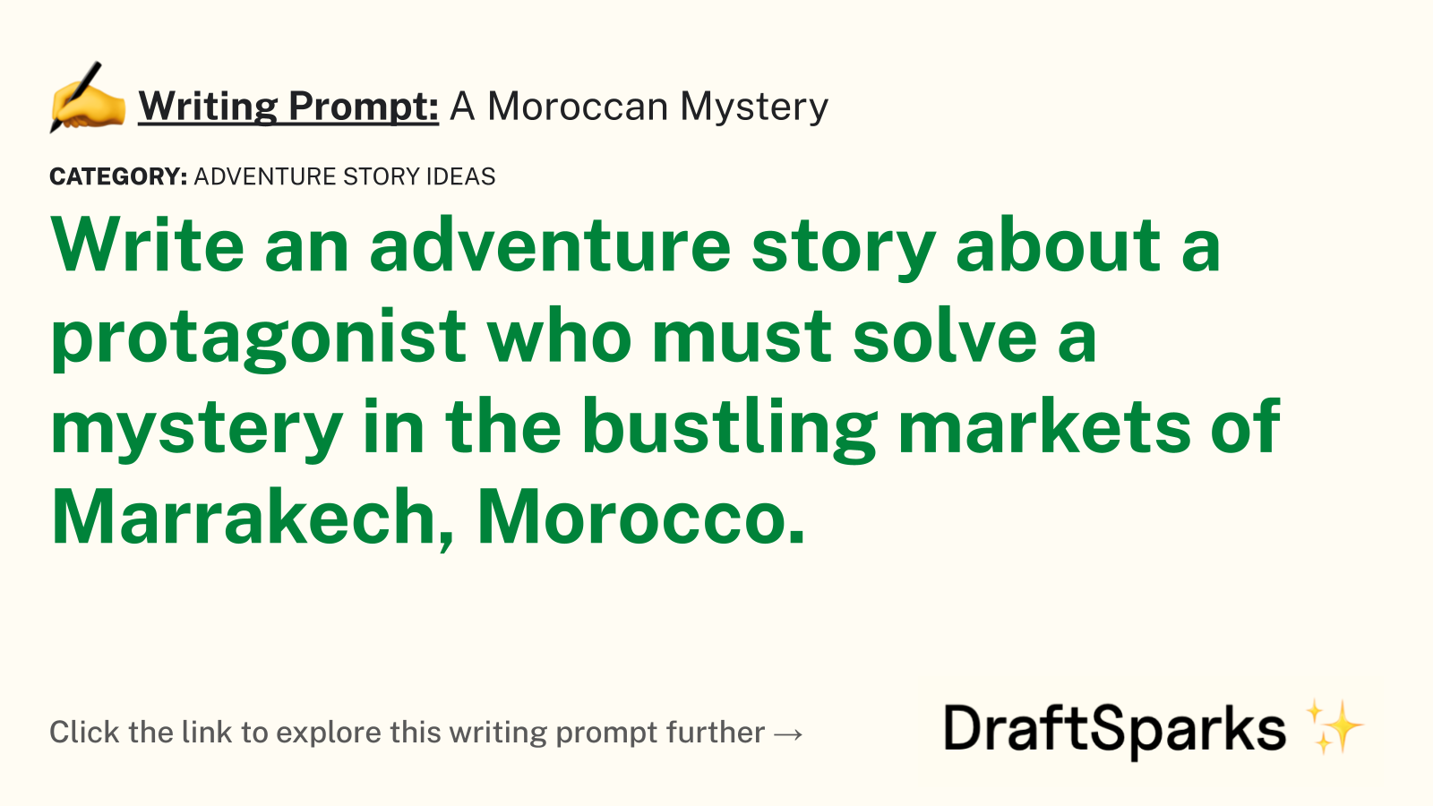 A Moroccan Mystery