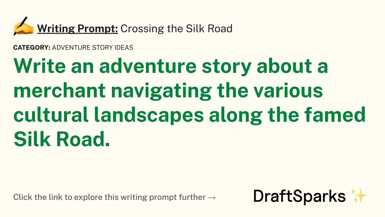 Crossing the Silk Road