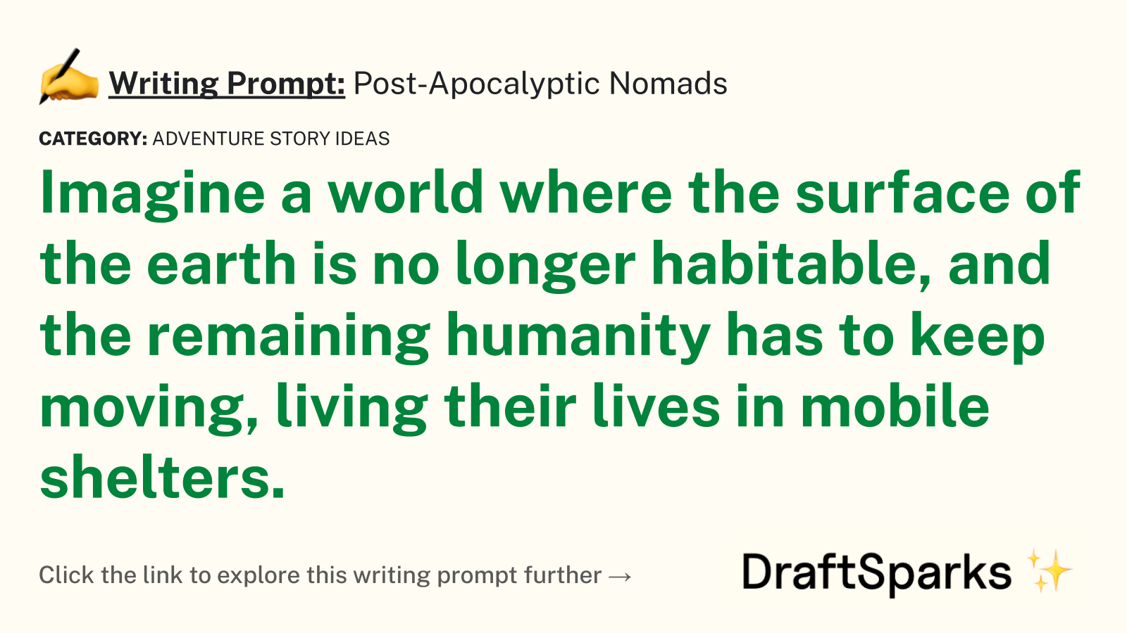 Post-Apocalyptic Nomads