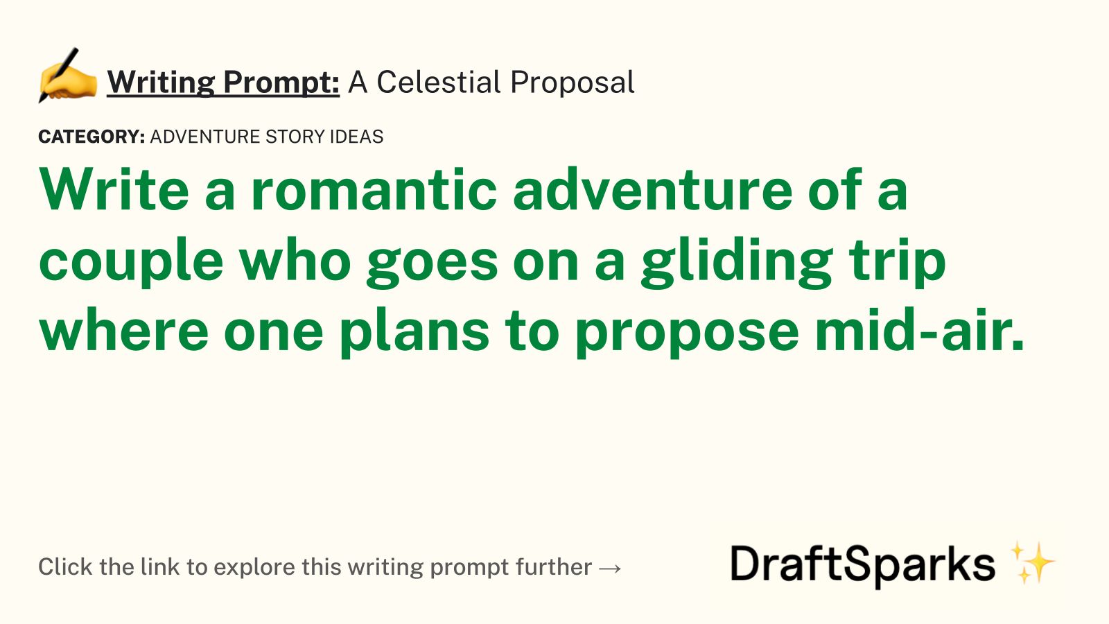 A Celestial Proposal