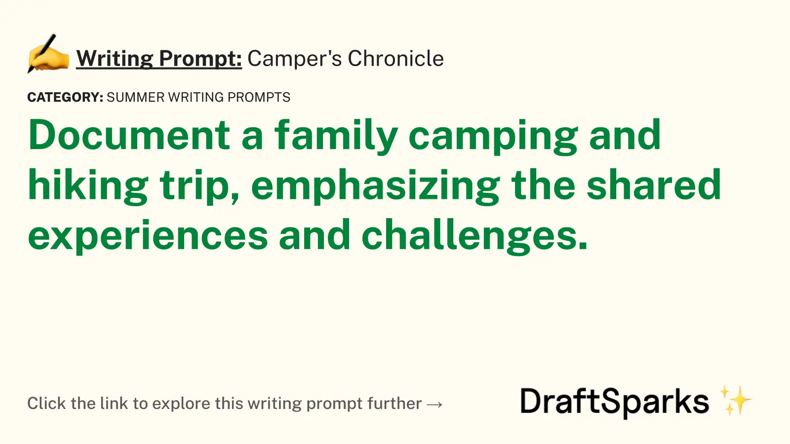 Camper’s Chronicle