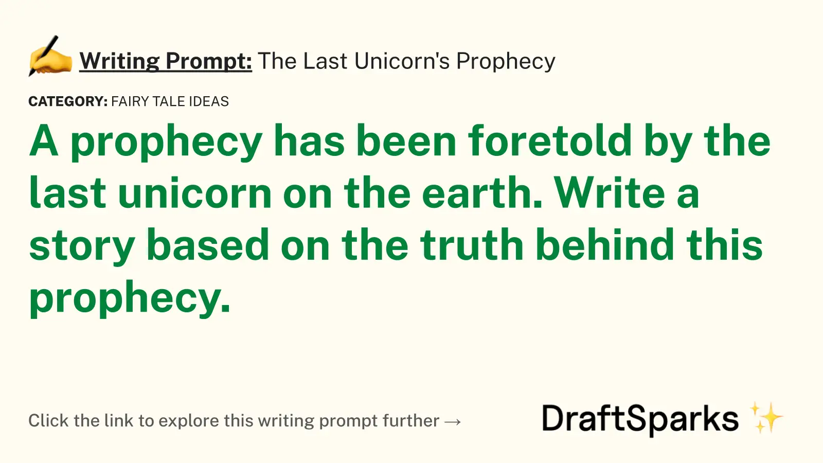 The Last Unicorn’s Prophecy