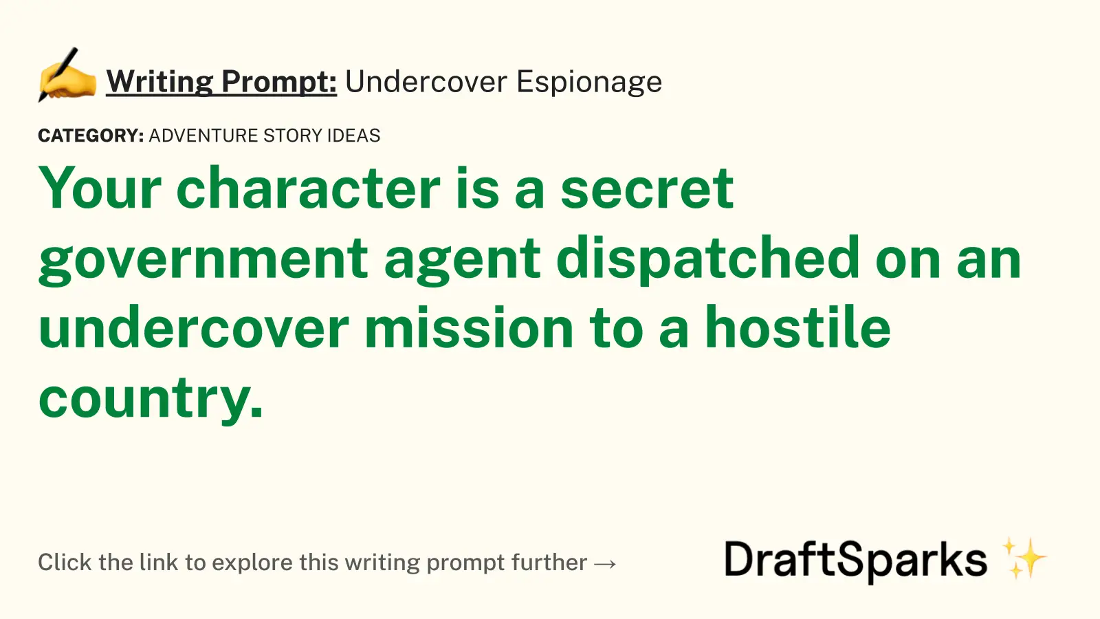 Undercover Espionage