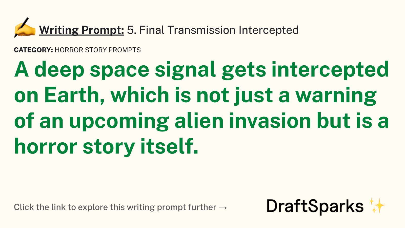 5. Final Transmission Intercepted