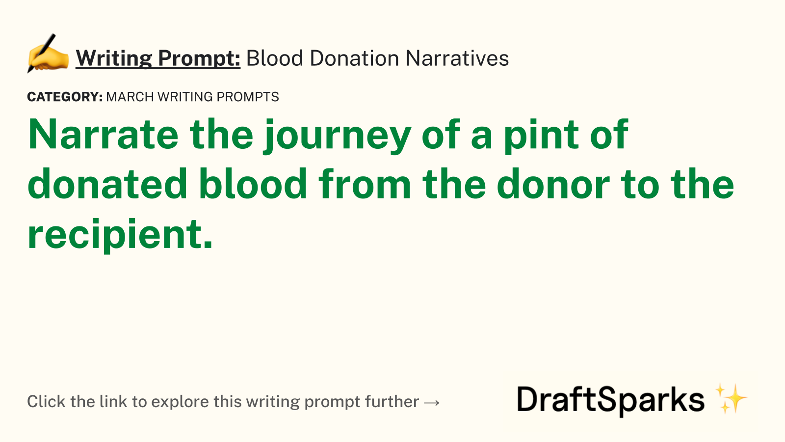Blood Donation Narratives