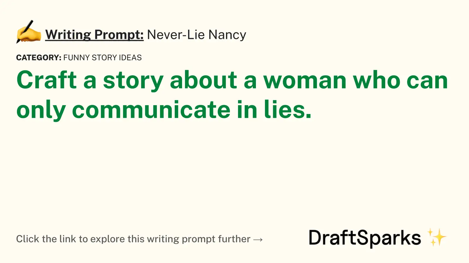 Never-Lie Nancy
