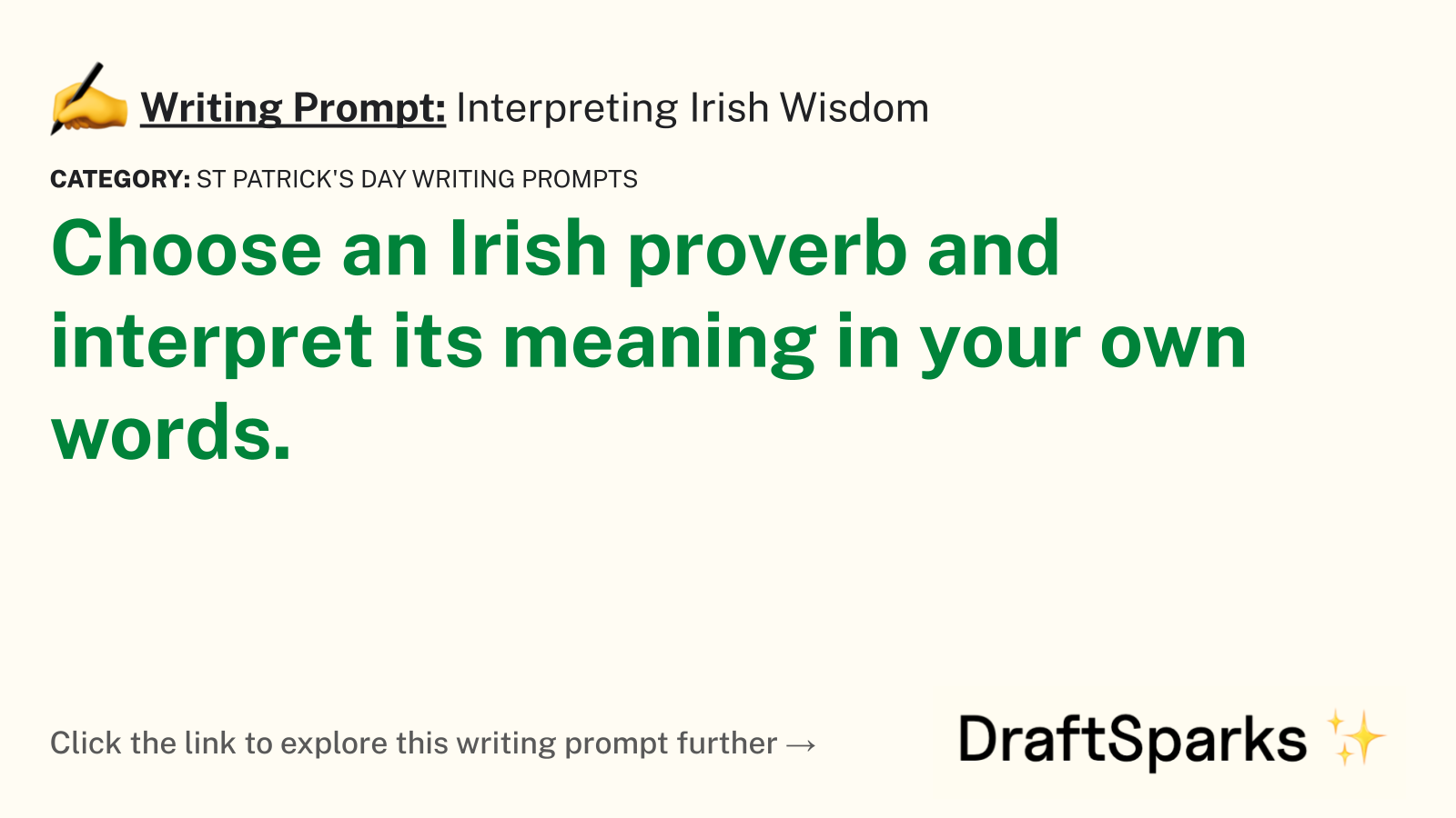 Interpreting Irish Wisdom