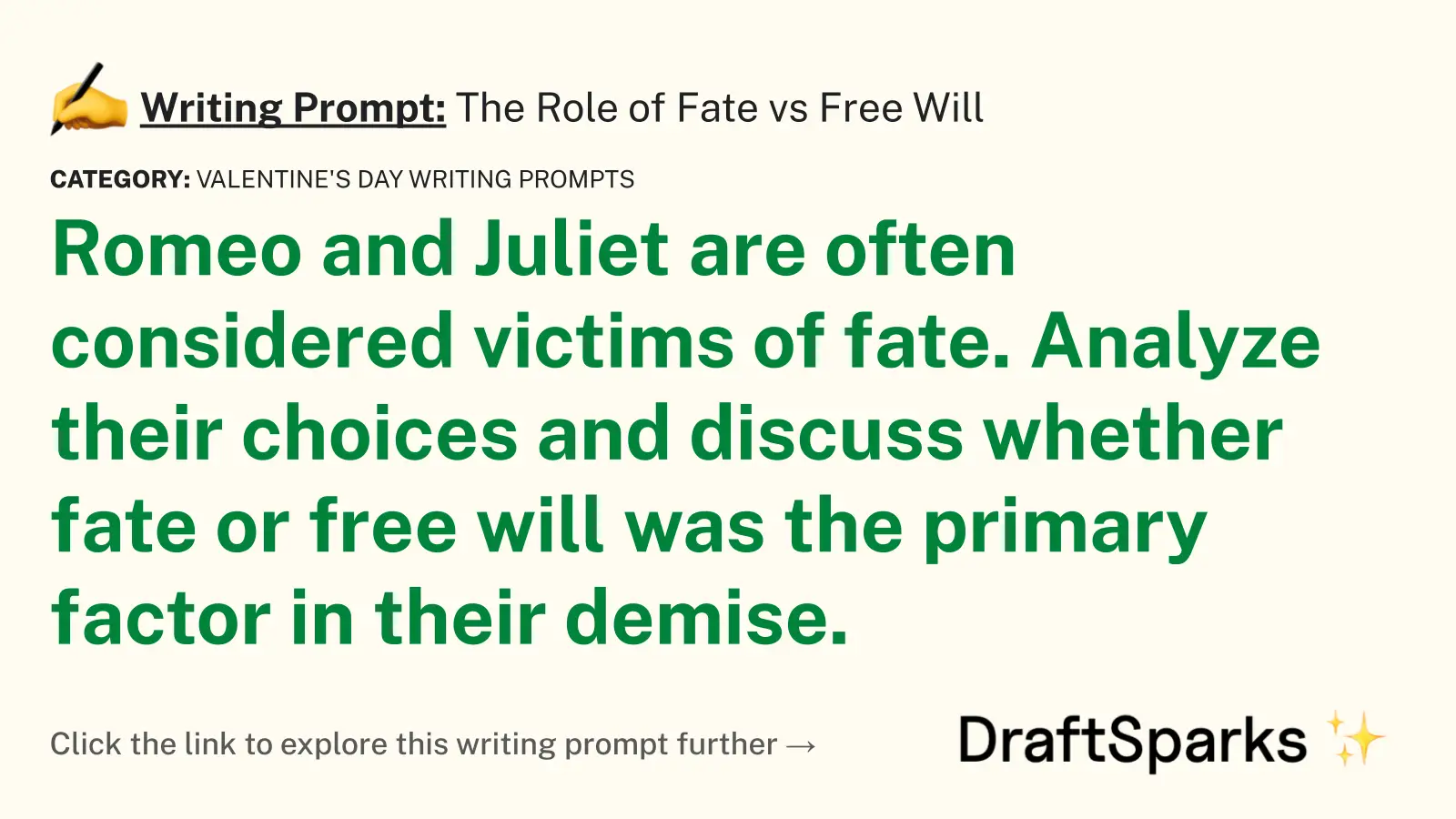 The Role of Fate vs Free Will
