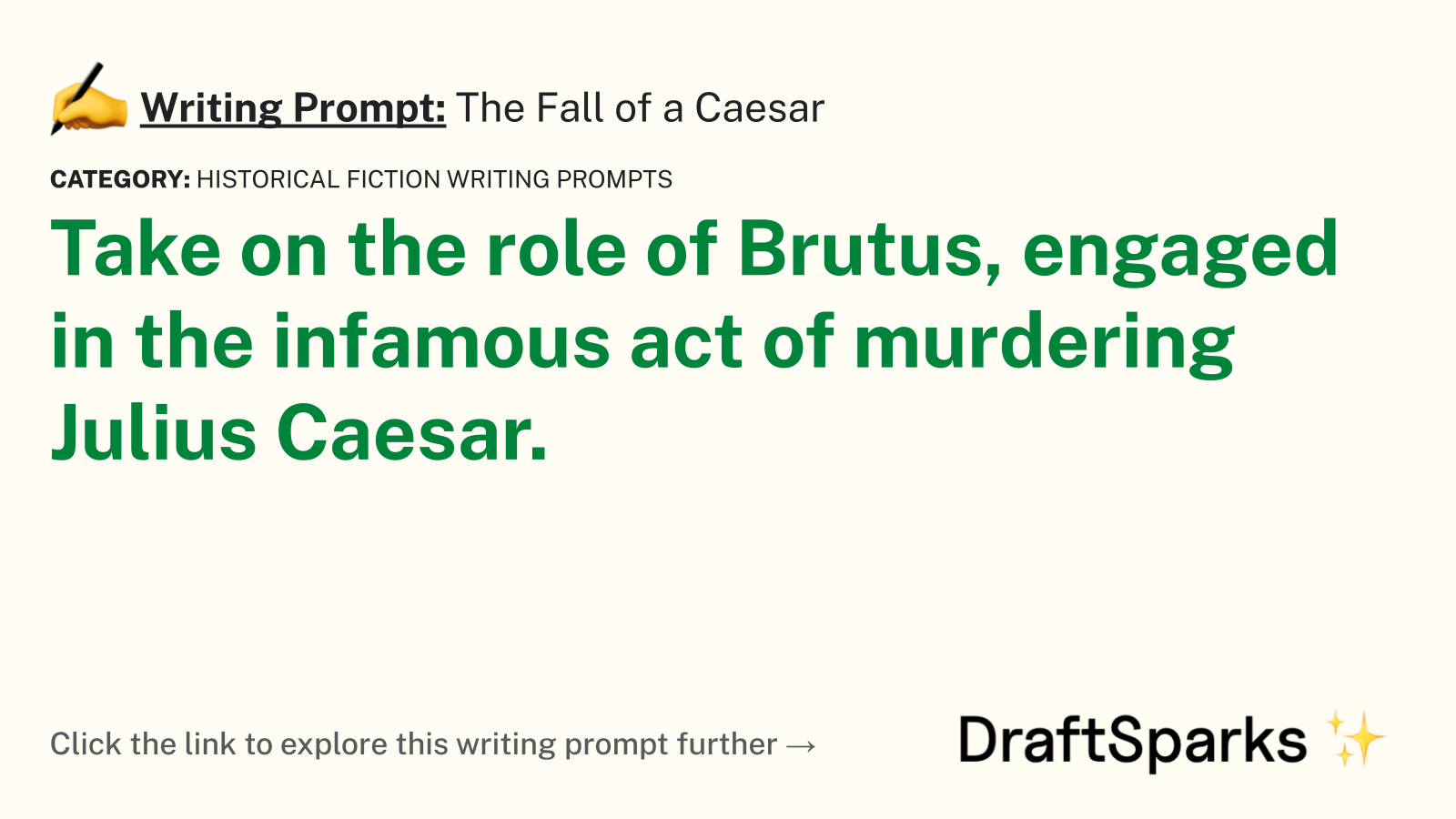 The Fall of a Caesar