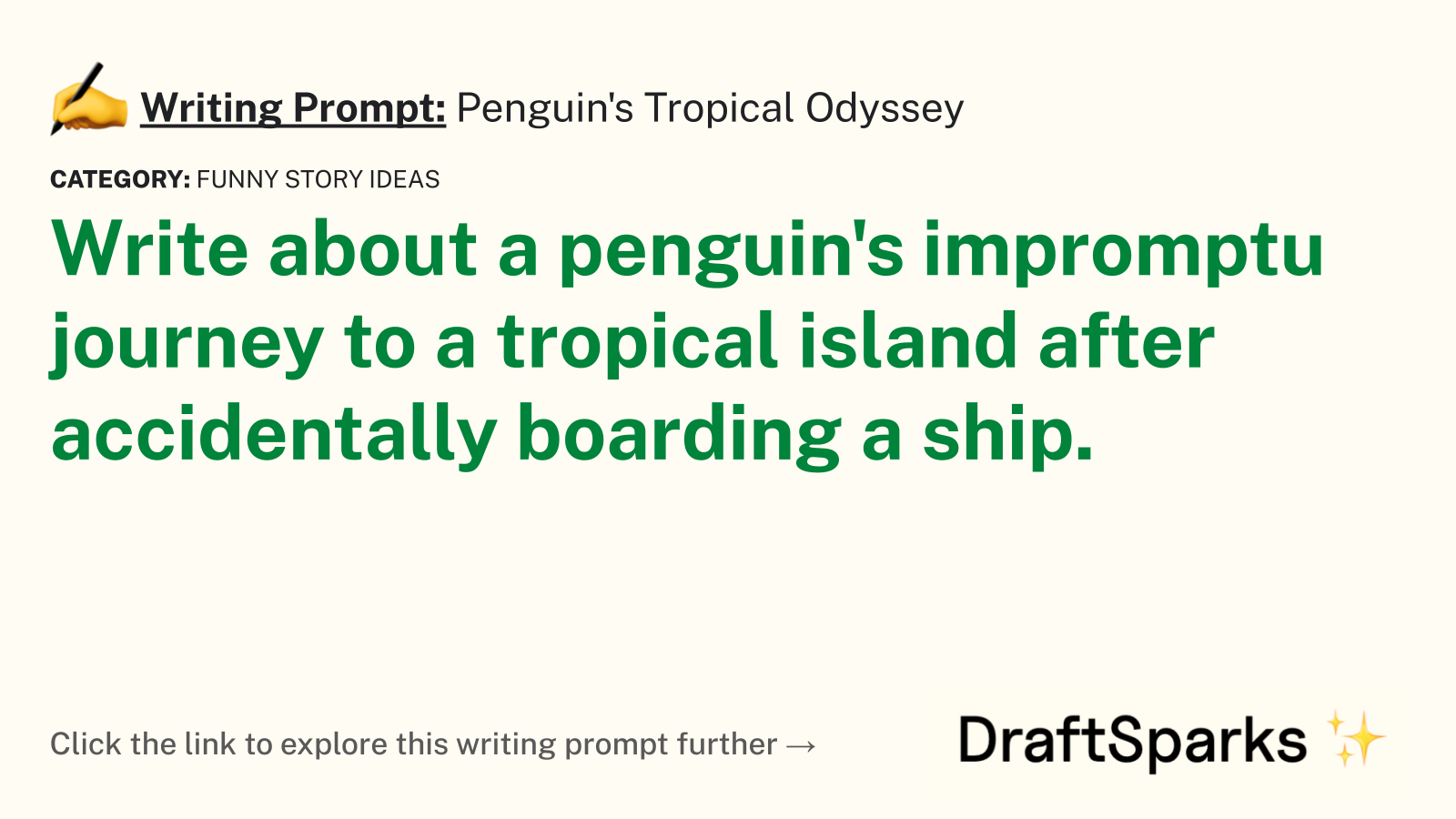 Penguin’s Tropical Odyssey