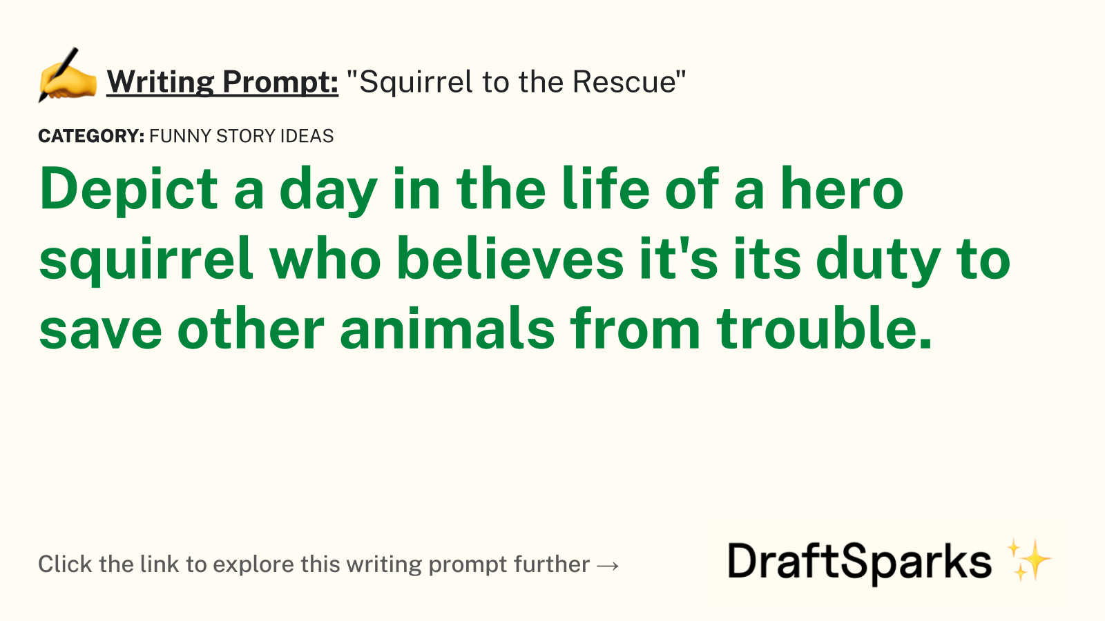 “Squirrel to the Rescue”