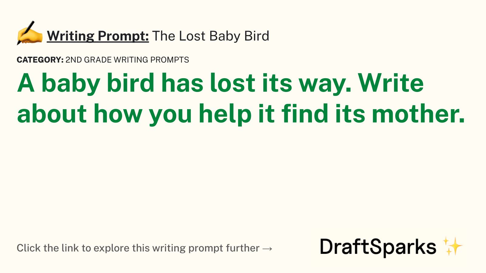 The Lost Baby Bird