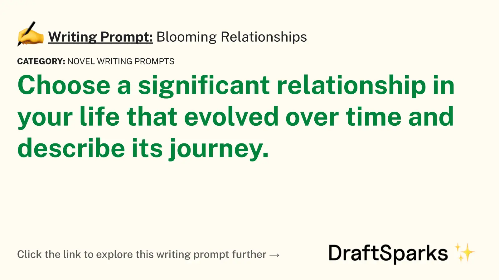 Blooming Relationships