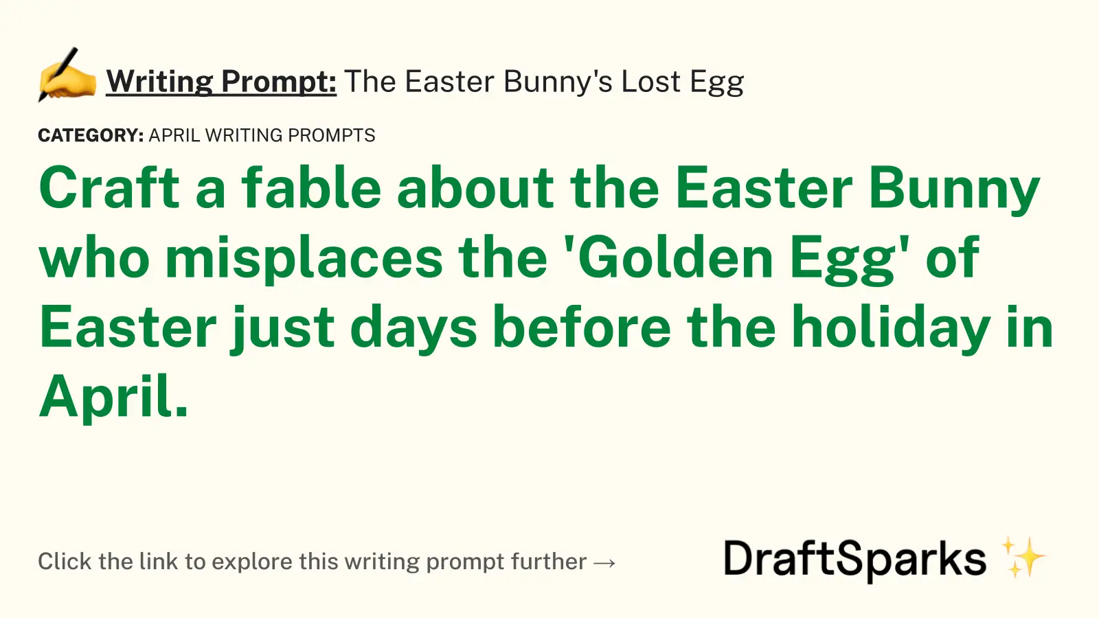 The Easter Bunny’s Lost Egg