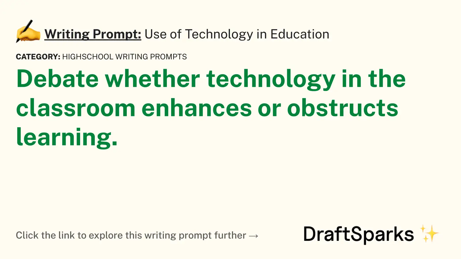 Use of Technology in Education