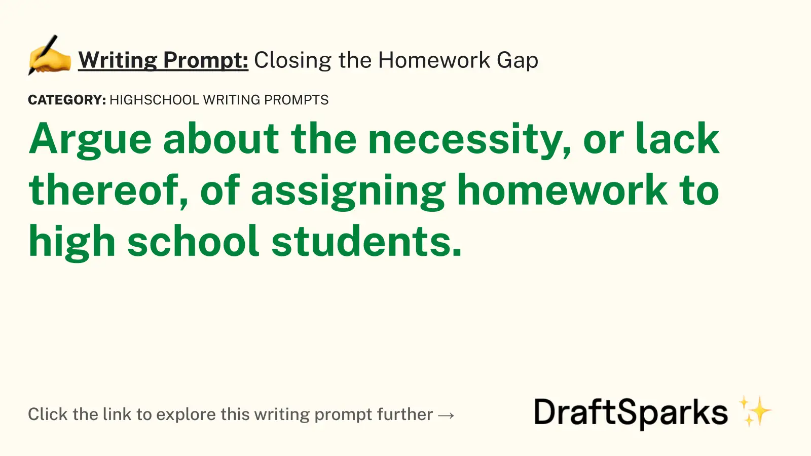 Closing the Homework Gap