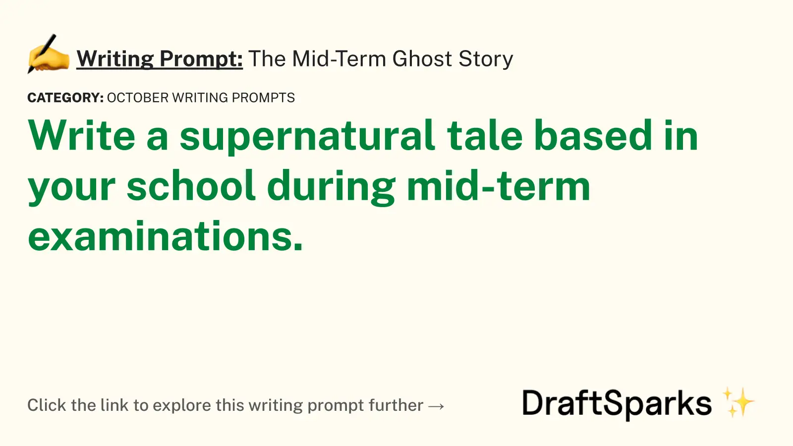 The Mid-Term Ghost Story