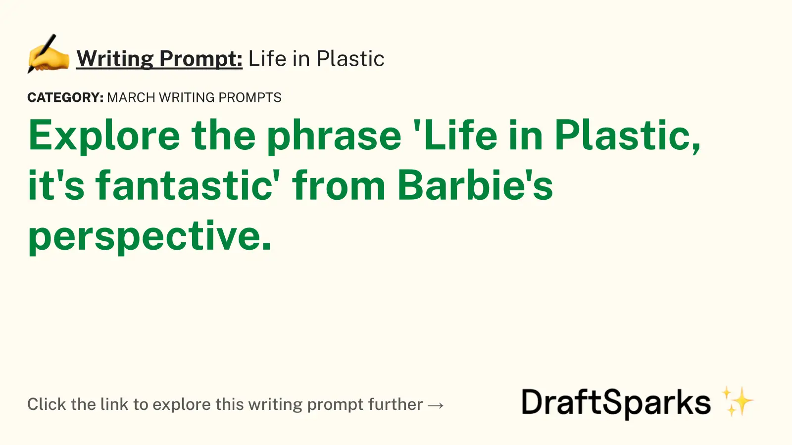 Life in Plastic