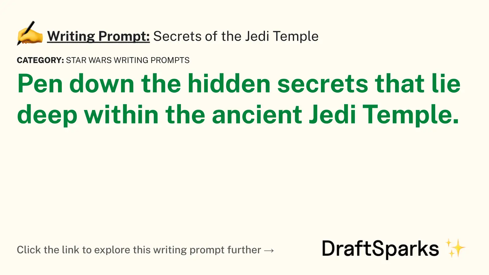 Secrets of the Jedi Temple
