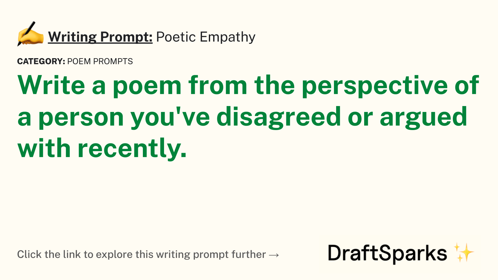 Poetic Empathy