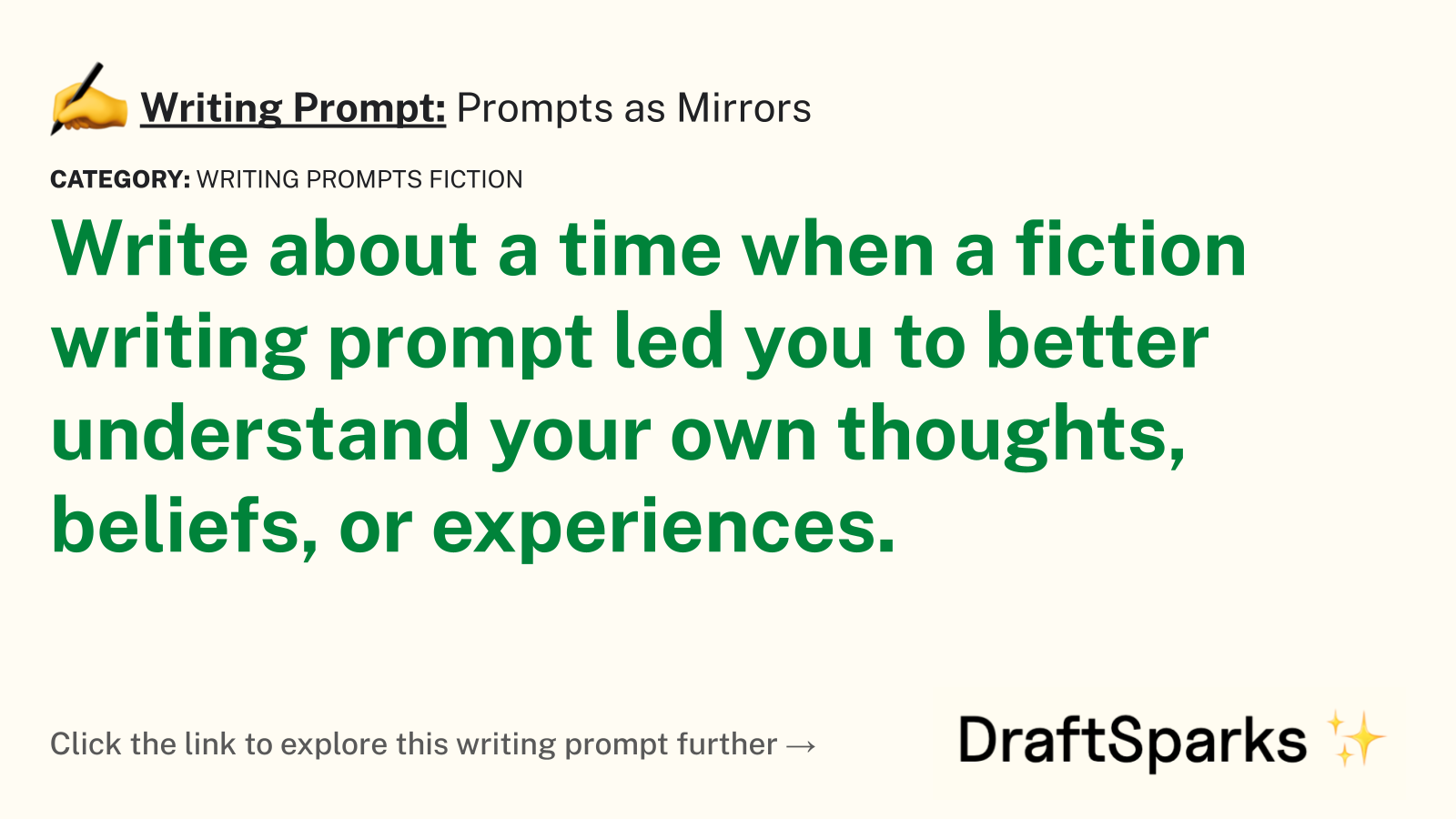Prompts as Mirrors