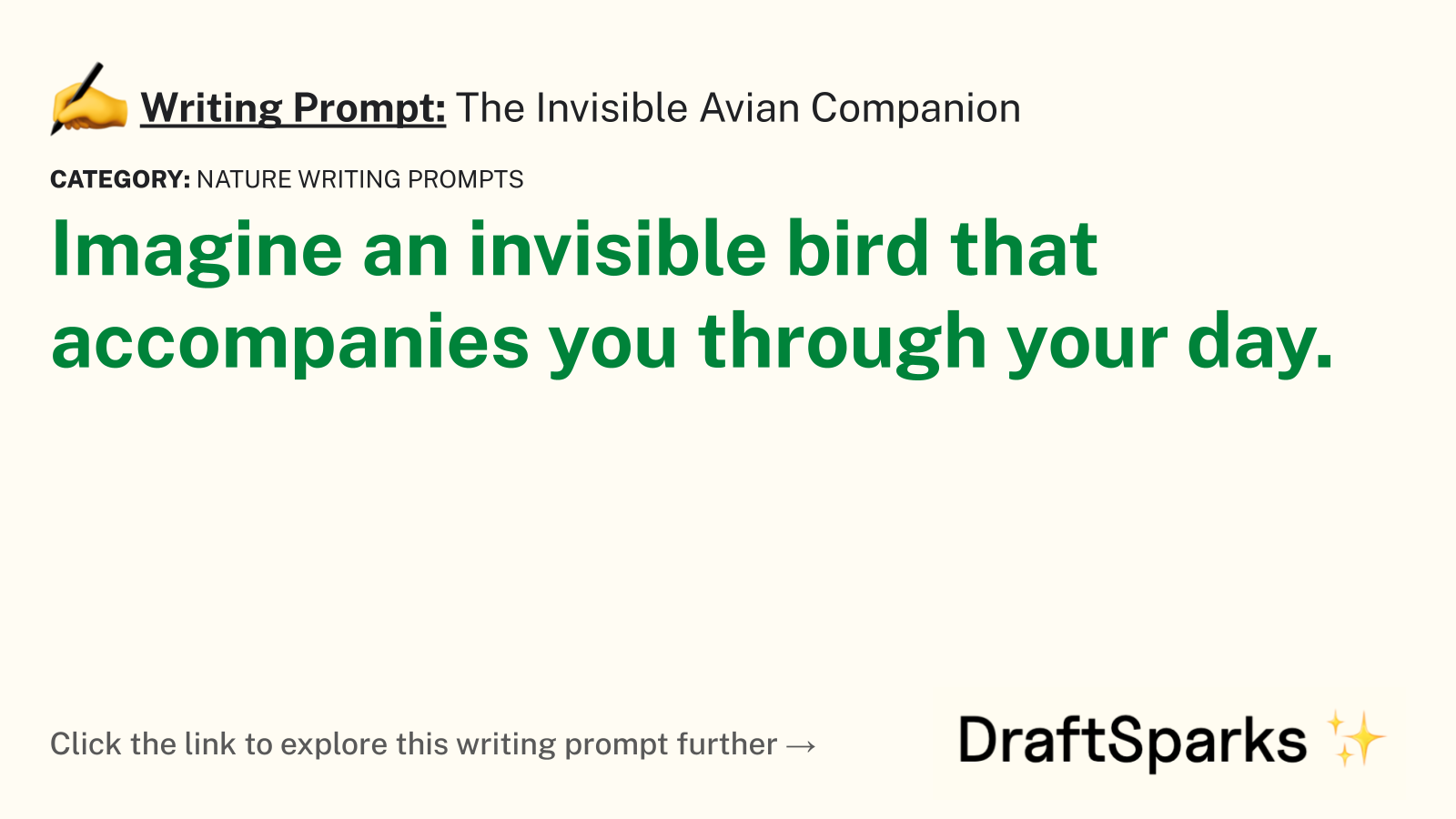 The Invisible Avian Companion