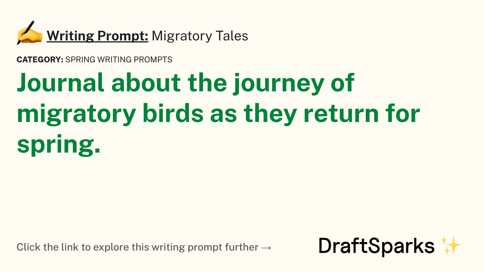 Migratory Tales