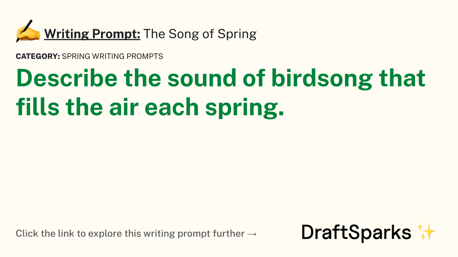 The Song of Spring