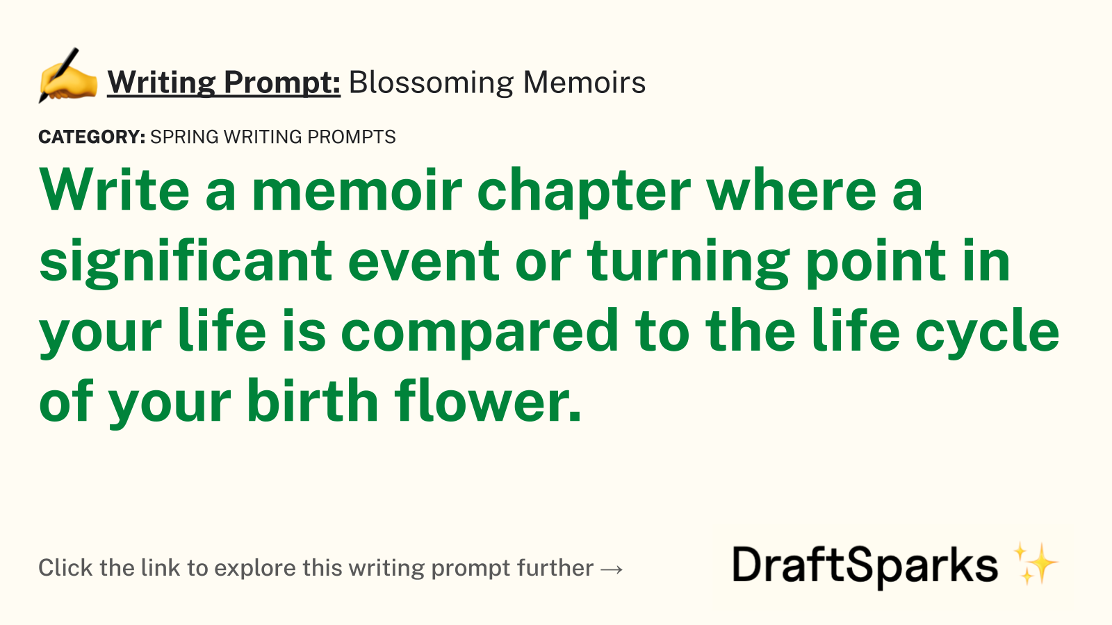 Blossoming Memoirs