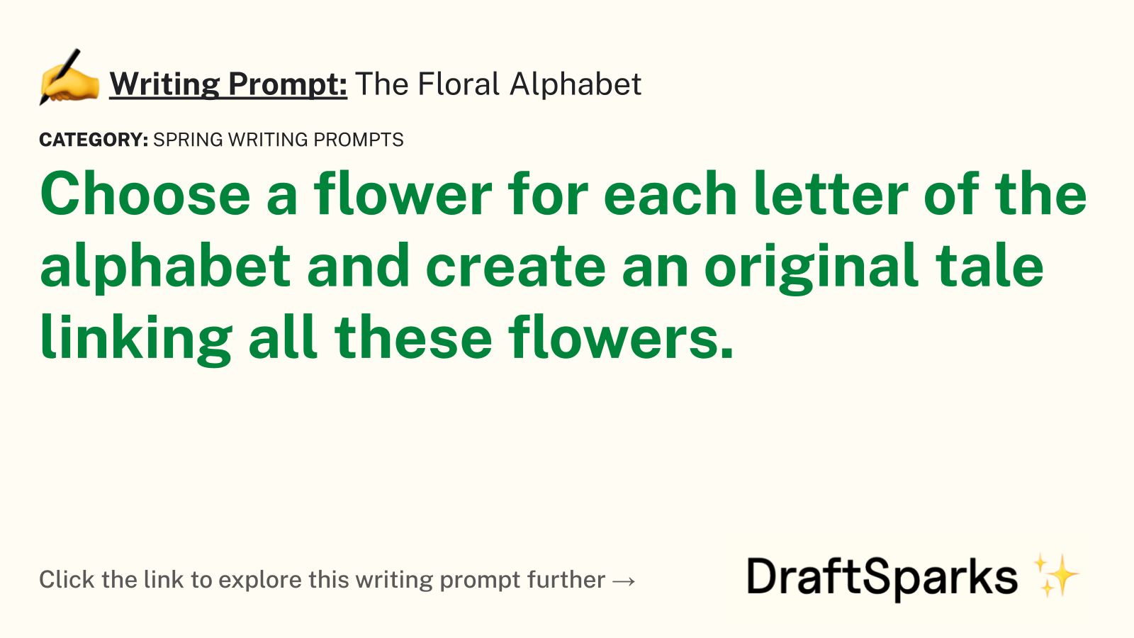 The Floral Alphabet