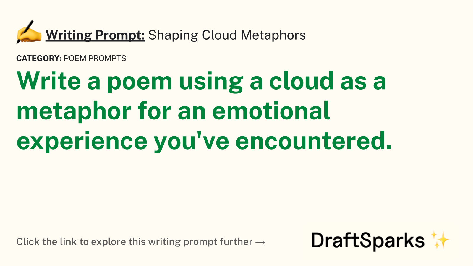 Shaping Cloud Metaphors