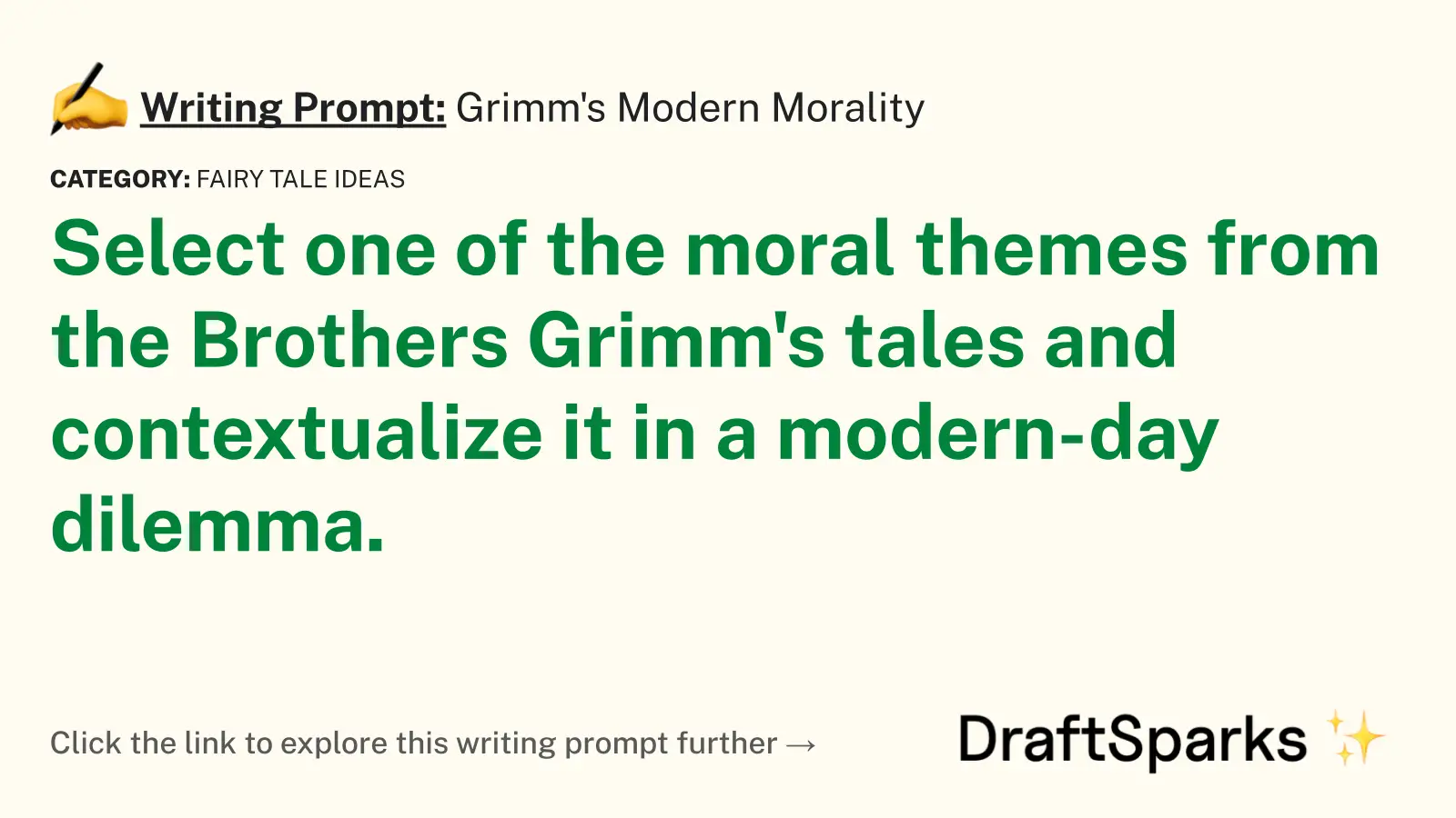 Grimm’s Modern Morality