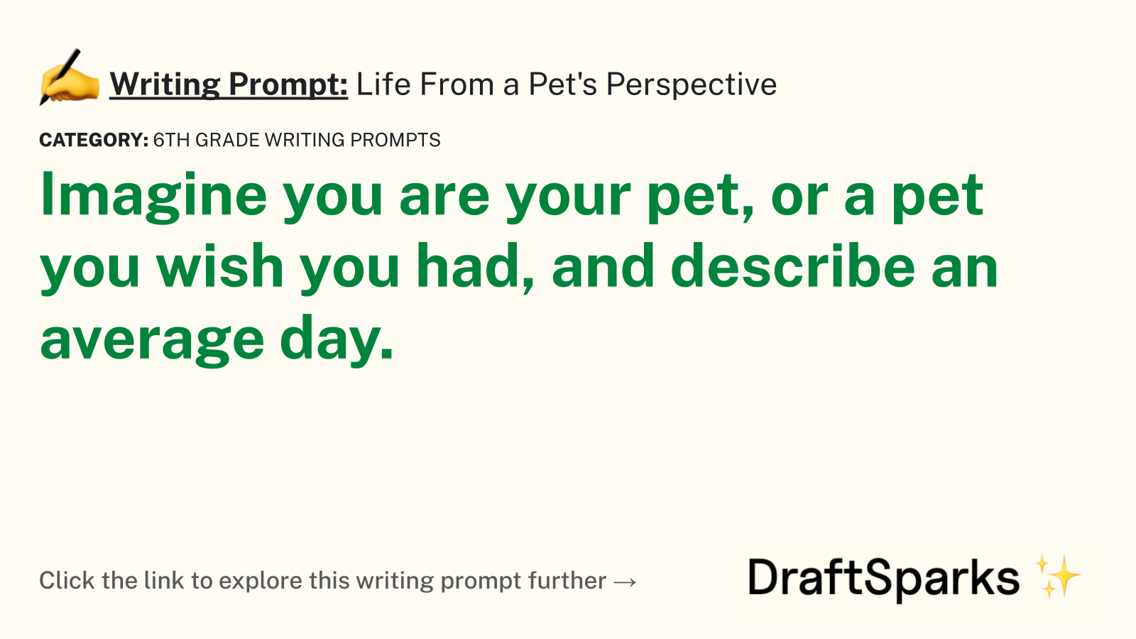 Life From a Pet’s Perspective