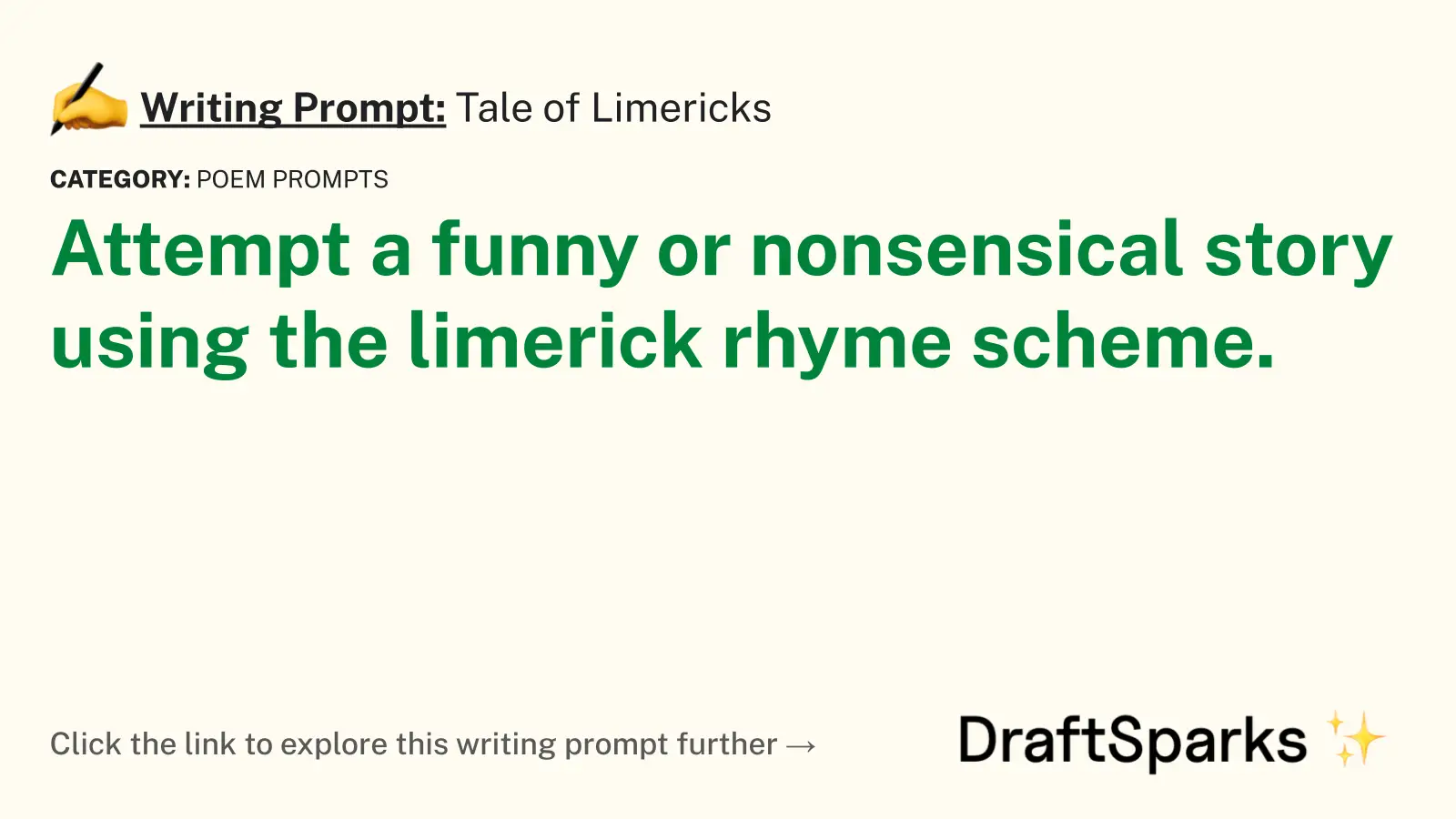 Tale of Limericks