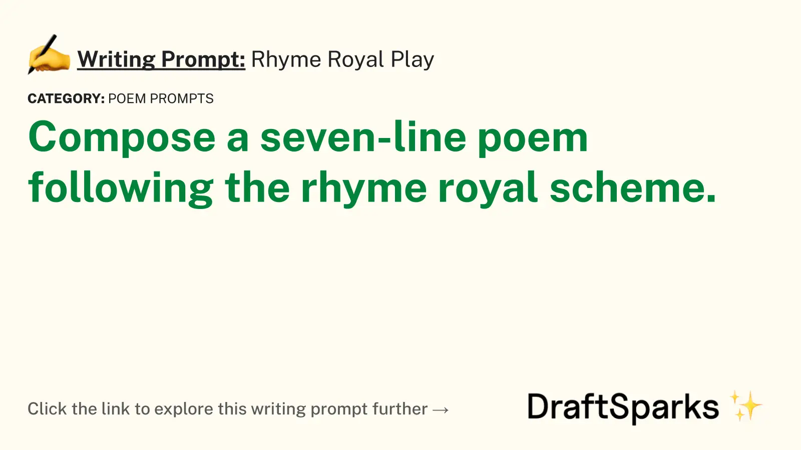 Rhyme Royal Play