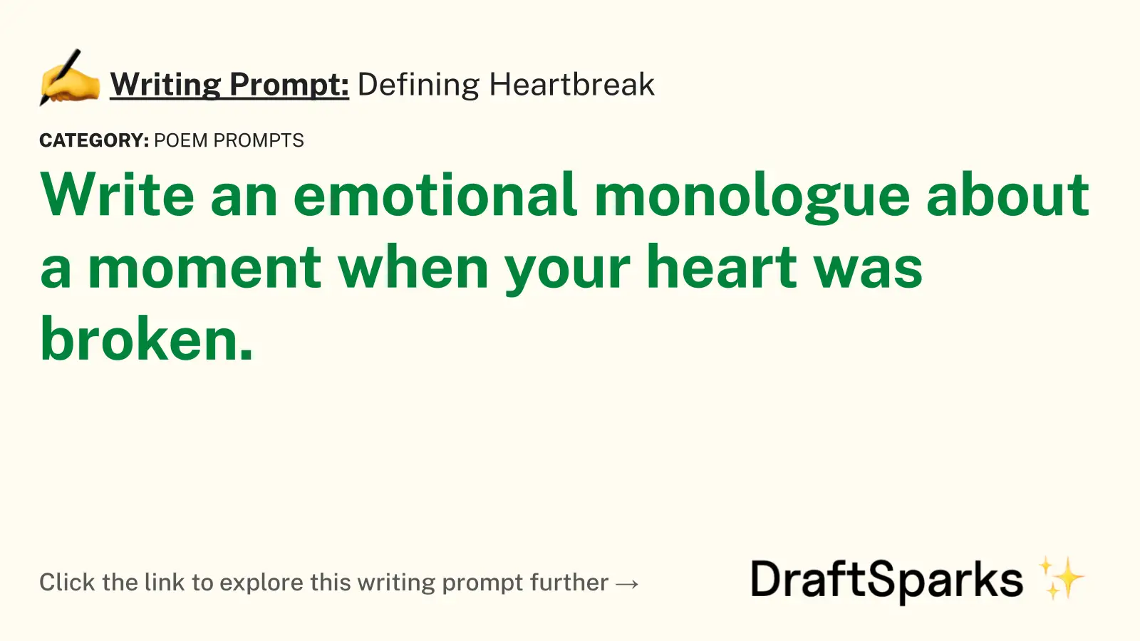 Defining Heartbreak