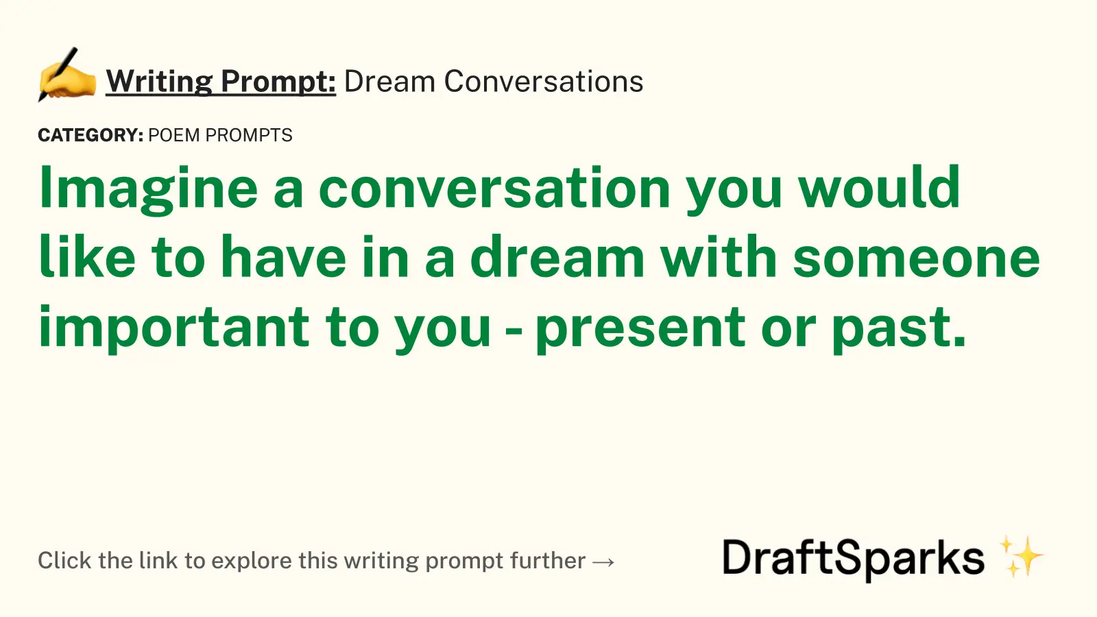 Dream Conversations