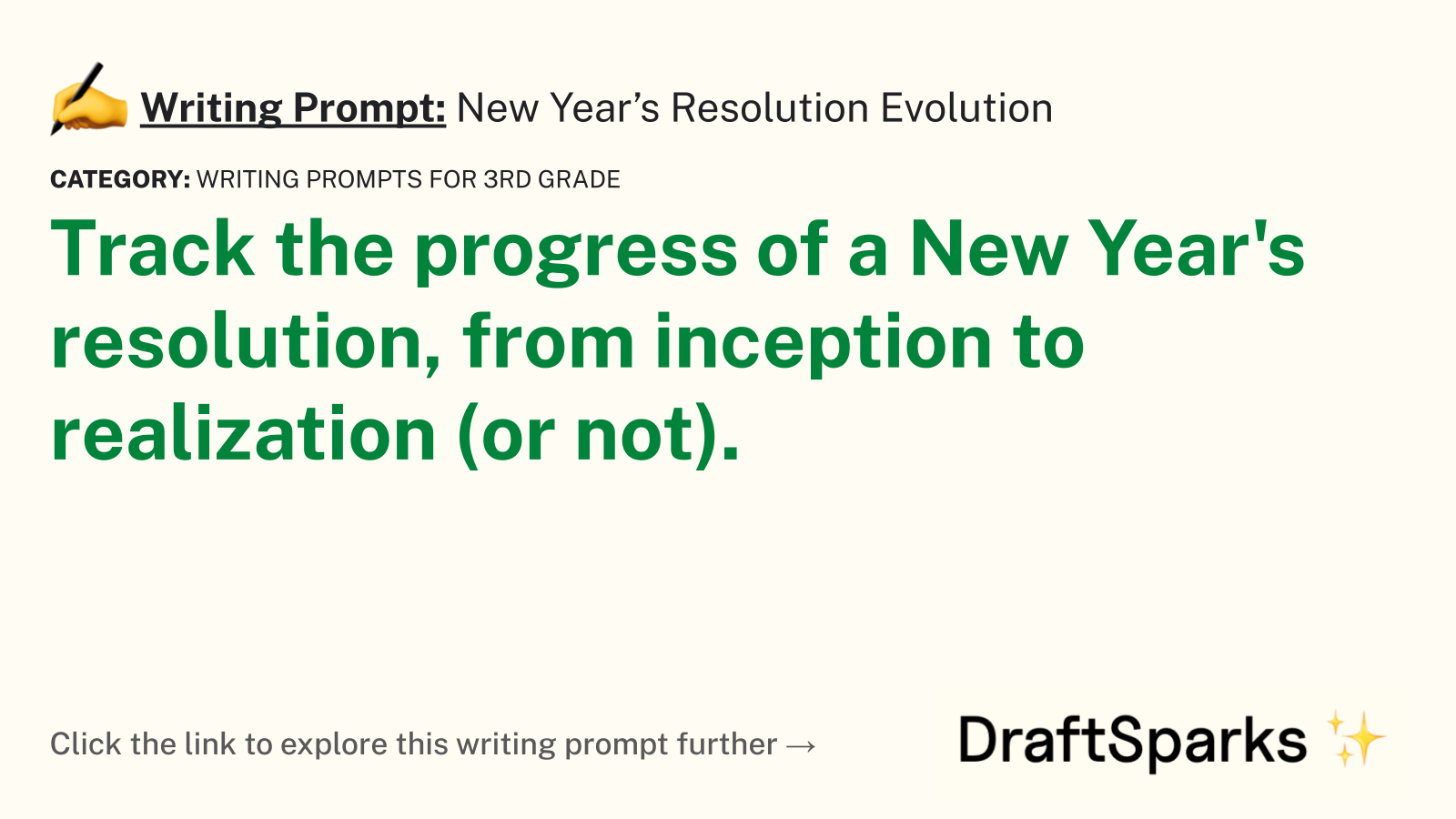 New Year’s Resolution Evolution