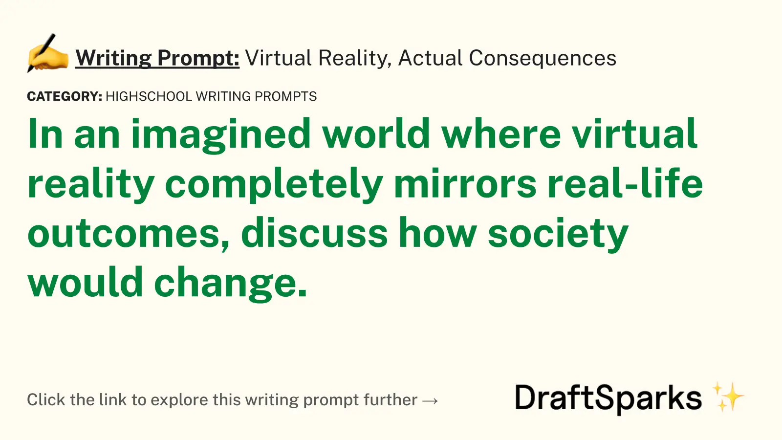 Virtual Reality, Actual Consequences