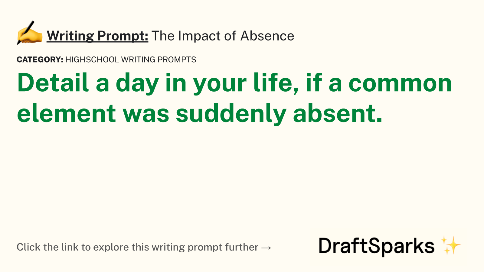 The Impact of Absence