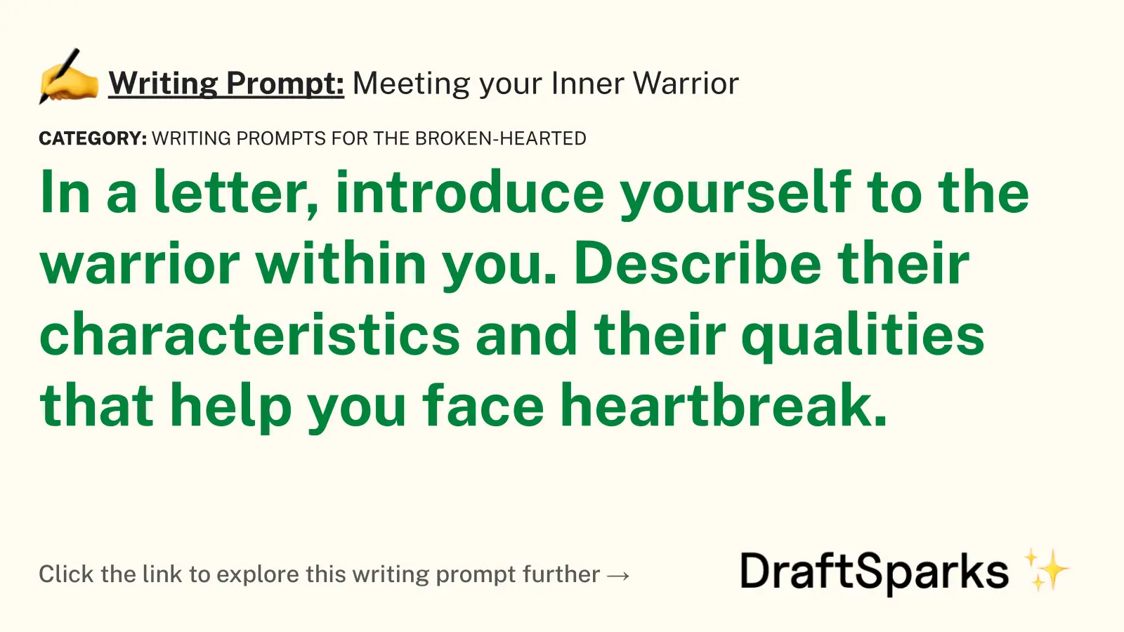 Meeting your Inner Warrior
